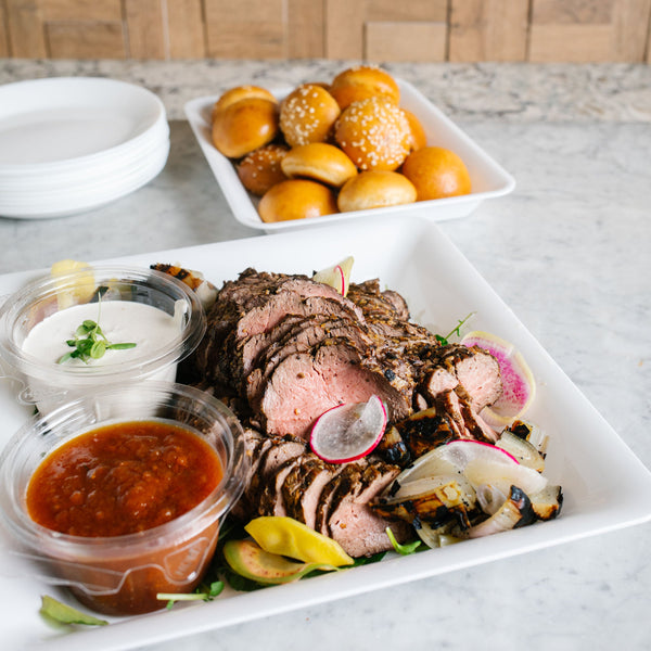 Sliced Beef Tenderloin Minis Platter