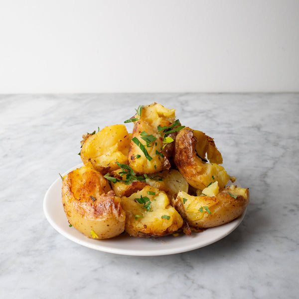 Smashed Potatoes for Breakfast