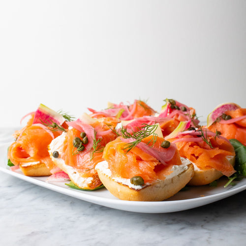 Smoked Salmon Toast Breakfast Spread