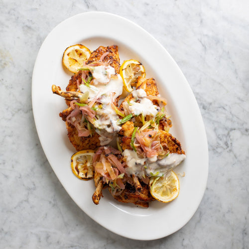 Pan Roasted Frenched Chicken Champagne
